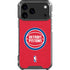 NBA Detroit Pistons Distressed iPhone 17 Pro Max Clear Case