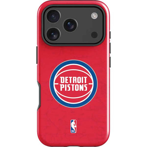NBA Detroit Pistons Distressed iPhone 17 Pro Max Impact Case