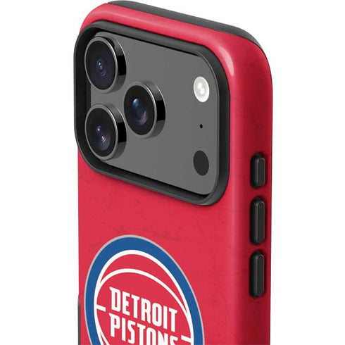 NBA Detroit Pistons Distressed iPhone 17 Pro Max Impact Case