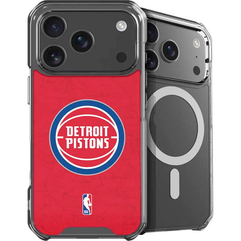 NBA Detroit Pistons Distressed iPhone 18 Pro Max MagSafe Case