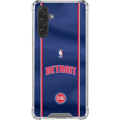 NBA Detroit Pistons Jersey Galaxy A17 Clear Case