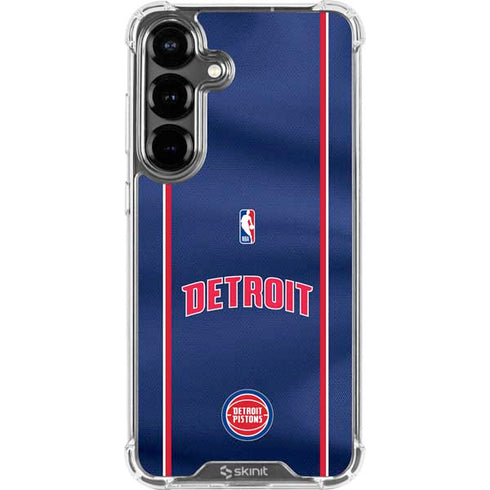 NBA Detroit Pistons Jersey Galaxy S26 Plus Clear Case