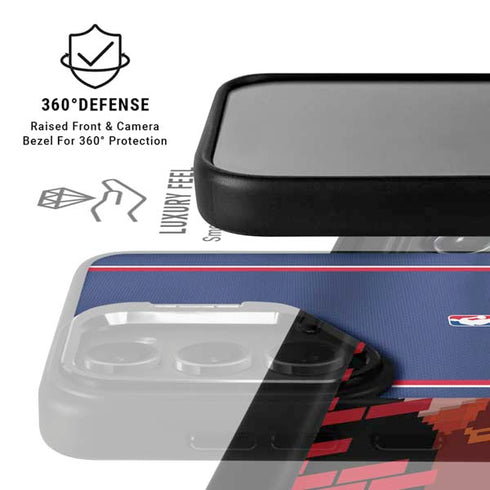 NBA Detroit Pistons Jersey Galaxy S26 Plus Kickstand Case