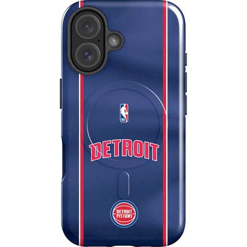 NBA Detroit Pistons Jersey iPhone 16 Plus Magsafe Impact Case