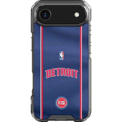 NBA Detroit Pistons Jersey iPhone 17 Air Clear Case