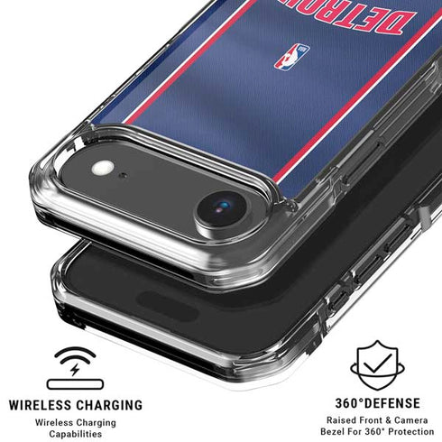 NBA Detroit Pistons Jersey iPhone 17 Air Clear Case