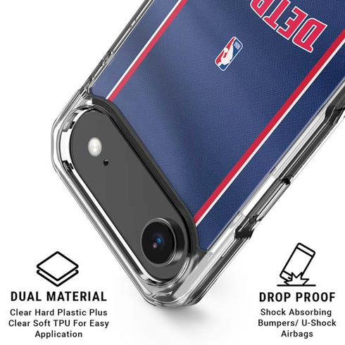 NBA Detroit Pistons Jersey iPhone 17 Air Clear Case