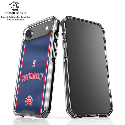 NBA Detroit Pistons Jersey iPhone 17 Air Clear Case