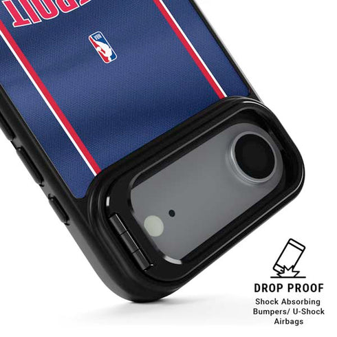 NBA Detroit Pistons Jersey iPhone 17 Air Kickstand Case