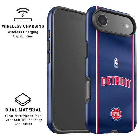 NBA Detroit Pistons Jersey iPhone 17 Air Magsafe Impact Case