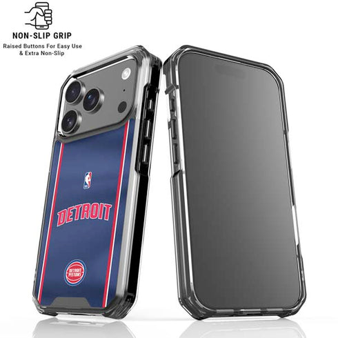 NBA Detroit Pistons Jersey iPhone 17 Pro Max Clear Case