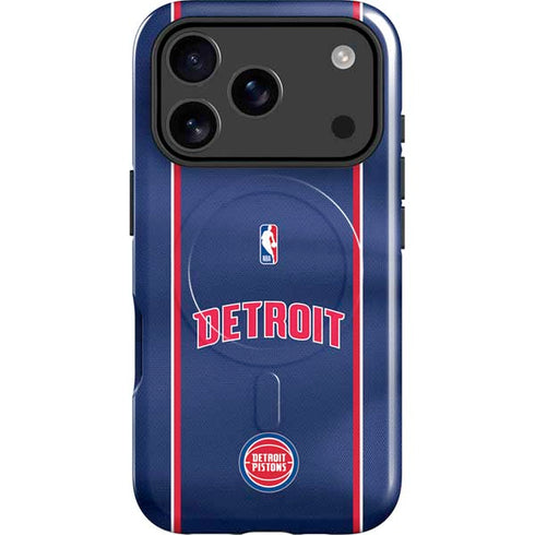 NBA Detroit Pistons Jersey iPhone 17 Pro Max Magsafe Impact Case