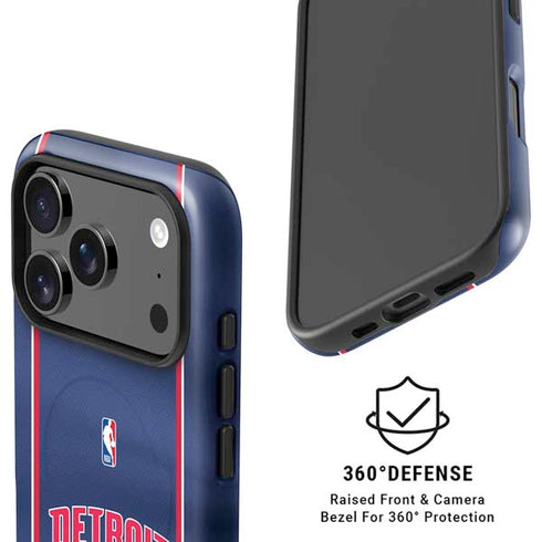 NBA Detroit Pistons Jersey iPhone 17 Pro Max Magsafe Impact Case