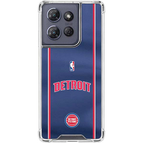 NBA Detroit Pistons Jersey Moto G Stylus 5G (2025) Clear Case