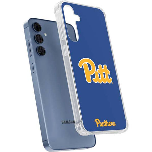 University of Pittsburgh Pitt Panthers Galaxy A55 5G Clear Case