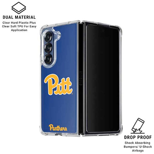 University of Pittsburgh Pitt Panthers Galaxy Z Fold7 Clear Case