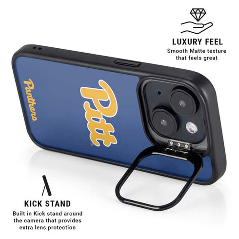 University of Pittsburgh Pitt Panthers iPhone 14 Plus Kickstand Case