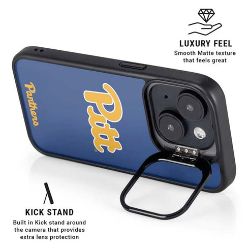 University of Pittsburgh Pitt Panthers iPhone 15 Plus Kickstand Case