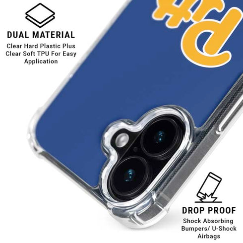 University of Pittsburgh Pitt Panthers iPhone 16 Plus Clear Case