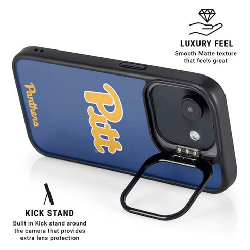 University of Pittsburgh Pitt Panthers iPhone 16e Kickstand Case