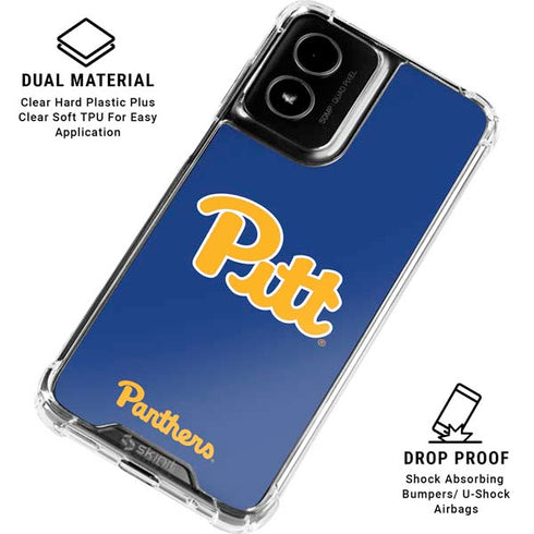 University of Pittsburgh Pitt Panthers Moto G Power 5G (2024) Clear Case