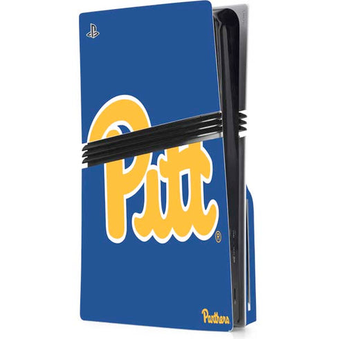 University of Pittsburgh Pitt Panthers PS5 Pro Disk Console Skin