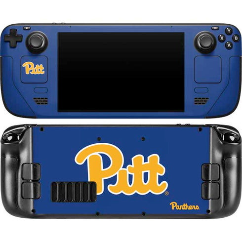 University of Pittsburgh Pitt Panthers Steam Deck Handheld Gaming Computer OLED Skin
