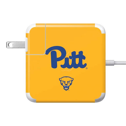 University of Pittsburgh Pitt Panthers Yellow 85W Power Adapter (15 and 17 inch MacBook Pro Charger) Skin