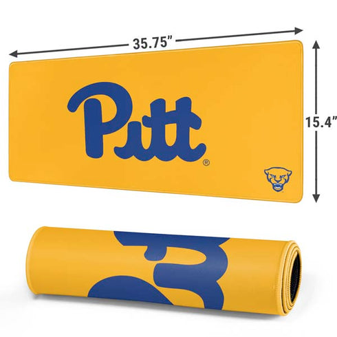 University of Pittsburgh Pitt Panthers Yellow Gaming Mouse Pad