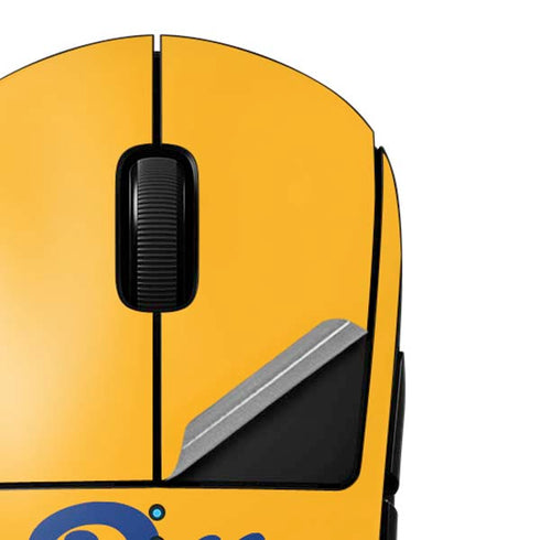 University of Pittsburgh Pitt Panthers Yellow G Pro Wireless Gaming Mouse Skin