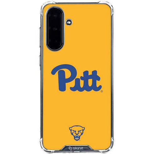 University of Pittsburgh Pitt Panthers Yellow Galaxy A36 5G Clear Case