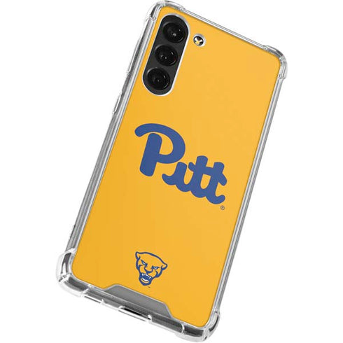 University of Pittsburgh Pitt Panthers Yellow Galaxy S24 FE Clear Case