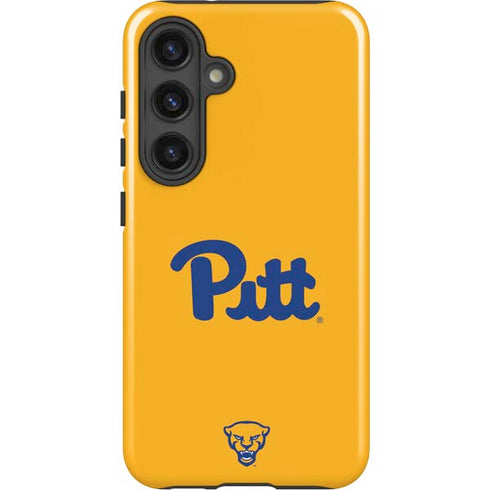 University of Pittsburgh Pitt Panthers Yellow Galaxy S25 Plus Impact Case