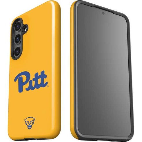 University of Pittsburgh Pitt Panthers Yellow Galaxy S25 Plus Impact Case