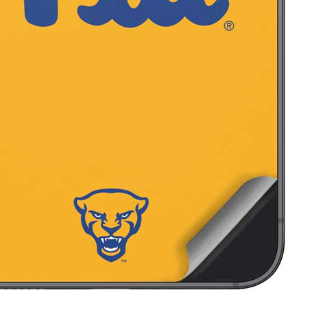 University of Pittsburgh Pitt Panthers Yellow Galaxy S25 Plus Skin