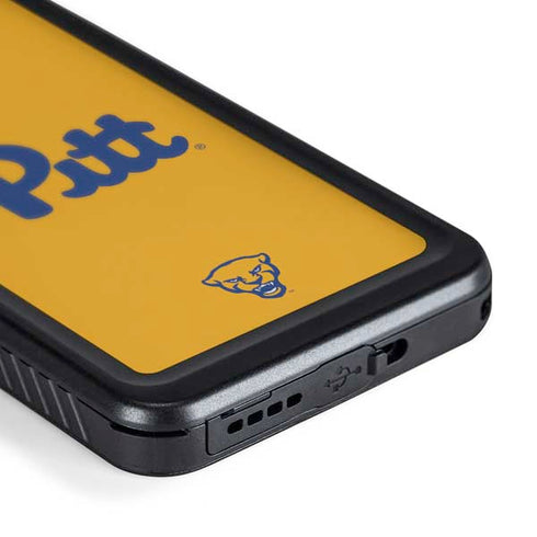University of Pittsburgh Pitt Panthers Yellow Galaxy S24 Plus Waterproof Case