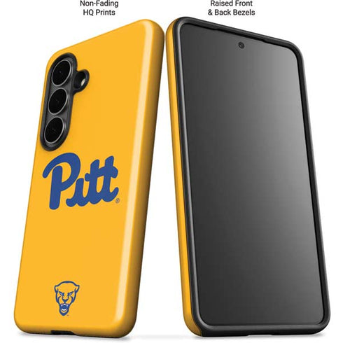 University of Pittsburgh Pitt Panthers Yellow Galaxy S26 Plus Impact Case