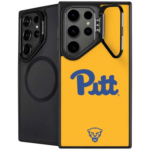 University of Pittsburgh Pitt Panthers Yellow Galaxy S26 Ultra Kickstand Case