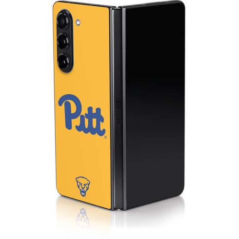 University of Pittsburgh Pitt Panthers Yellow Galaxy Z Fold5 5G Skin
