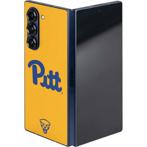 University of Pittsburgh Pitt Panthers Yellow Galaxy Z Fold6 Skin