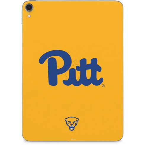 University of Pittsburgh Pitt Panthers Yellow Apple iPad Pro Skin