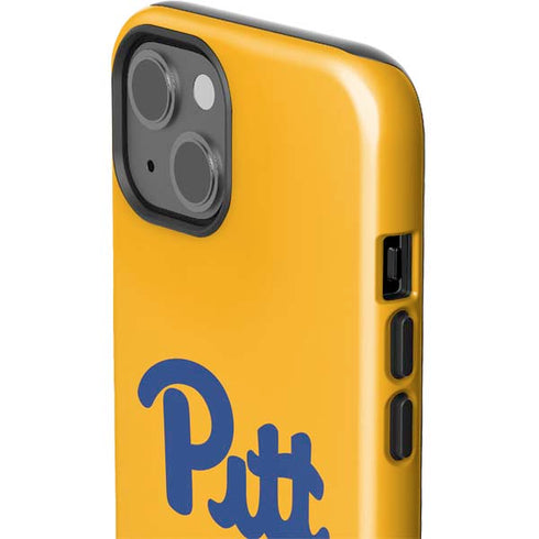 University of Pittsburgh Pitt Panthers Yellow iPhone 15 Impact Case