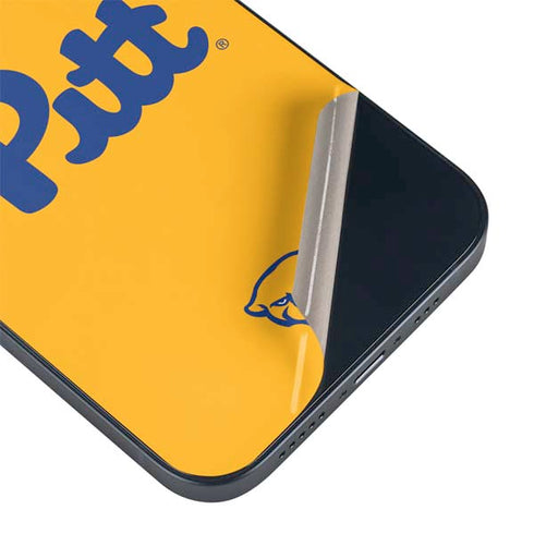 University of Pittsburgh Pitt Panthers Yellow iPhone 15 Skin