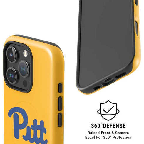 University of Pittsburgh Pitt Panthers Yellow iPhone 16 Pro Magsafe Impact Case