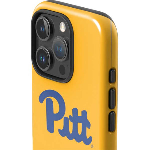 University of Pittsburgh Pitt Panthers Yellow iPhone 16 Pro Max Impact Case