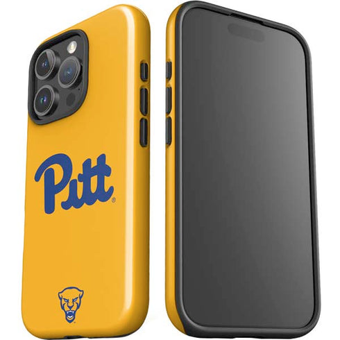 University of Pittsburgh Pitt Panthers Yellow iPhone 16 Pro Max Impact Case