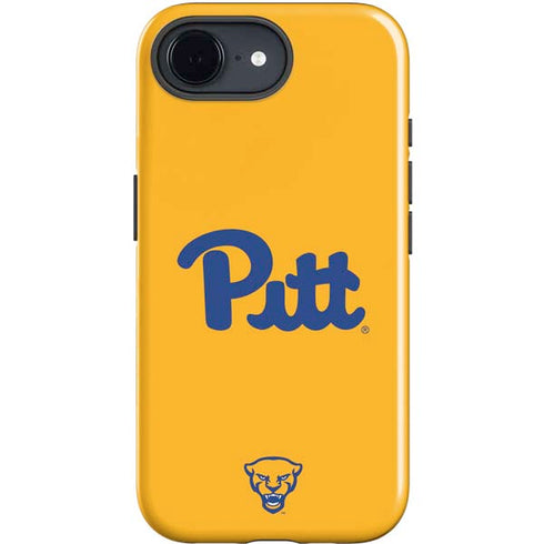University of Pittsburgh Pitt Panthers Yellow iPhone 16e Impact Case
