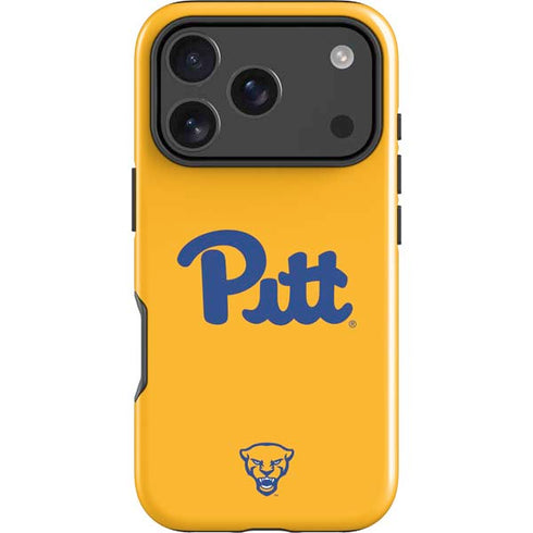 University of Pittsburgh Pitt Panthers Yellow iPhone 17 Pro Impact Case