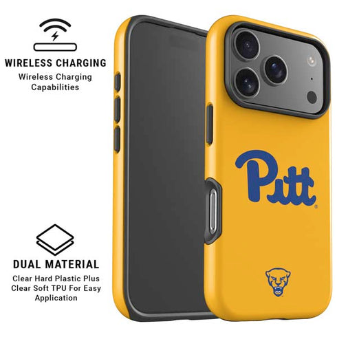 University of Pittsburgh Pitt Panthers Yellow iPhone 17 Pro Magsafe Impact Case