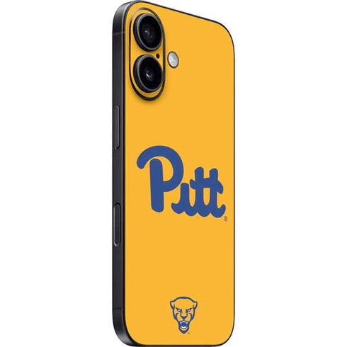University of Pittsburgh Pitt Panthers Yellow iPhone 17 Skin